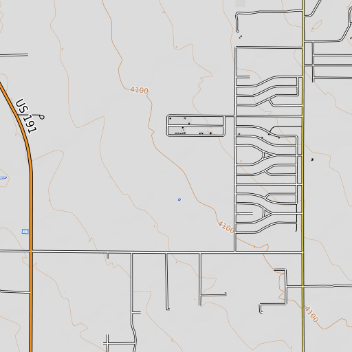 OpenTopoMap map of Watson Ranch, AZ