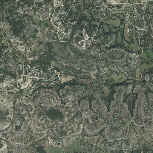 Aerial imagery of Manahan Creek, TX