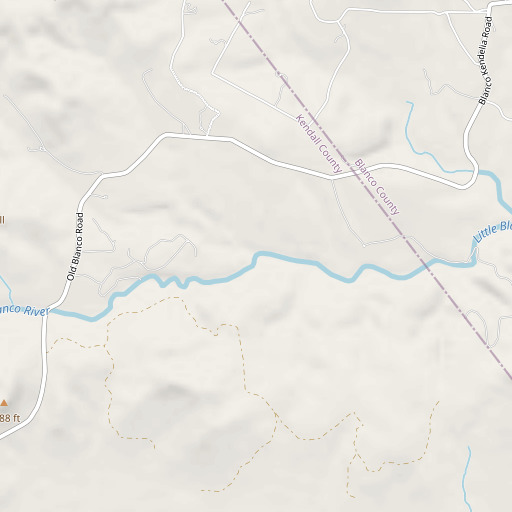 OpenStreetMap map of Manahan Creek, TX