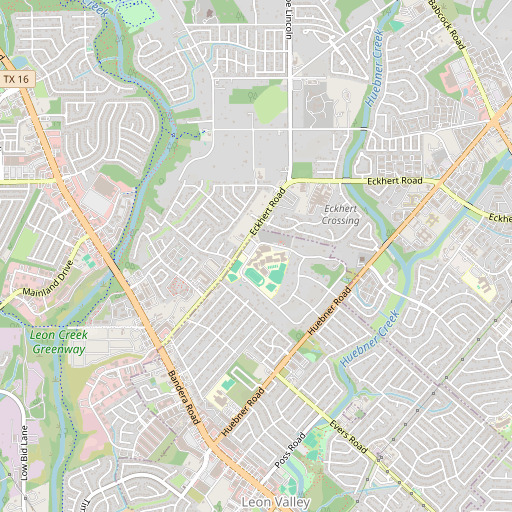 OpenStreetMap map of Marshall High School, TX