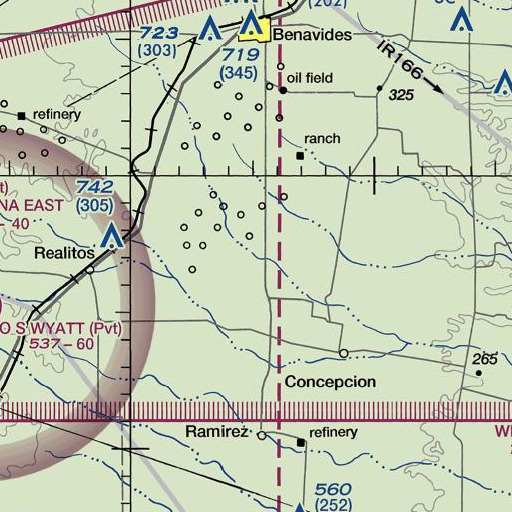 FAA VFR chart of Miller Ranch, TX