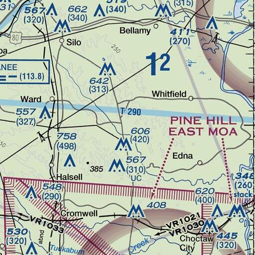 FAA VFR chart of Shorts, AL