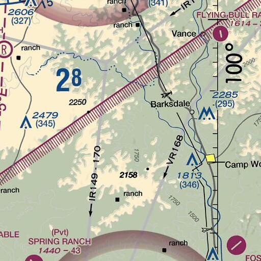FAA VFR chart of North Spring Creek, TX