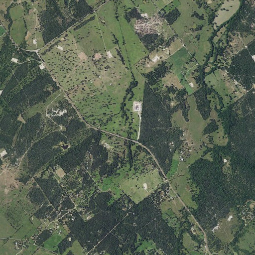 Aerial imagery of Panther Branch, TX