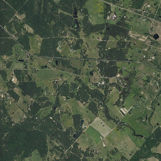 Aerial imagery of Panther Creek, TX