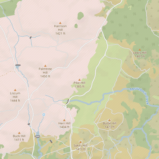 OpenStreetMap map of Pike Hill, TX