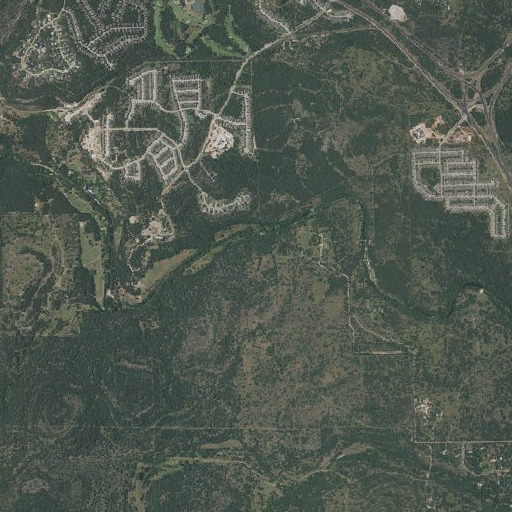Aerial imagery of Spillar Ranch, TX