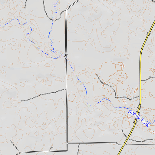 OpenTopoMap map of Spring Creek, TX