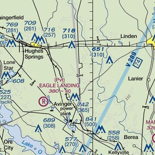 FAA VFR chart of Sturdivant Branch, TX