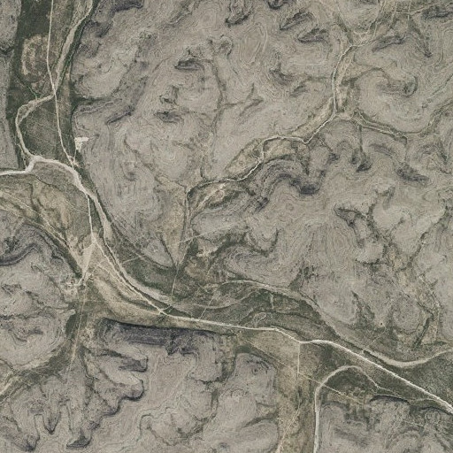 Aerial imagery of Sulfur Well, TX