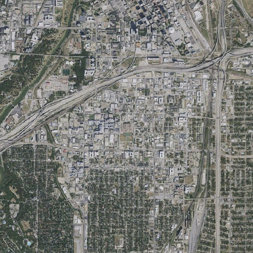Aerial imagery of Technical High School, TX