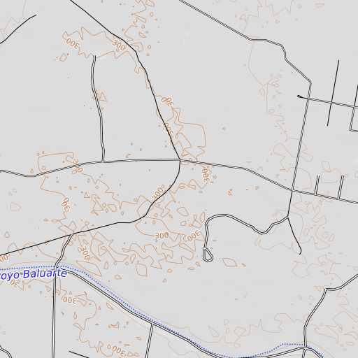 OpenTopoMap map of Tejon Windmill, TX