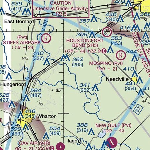 FAA VFR chart of Turkey Creek, TX