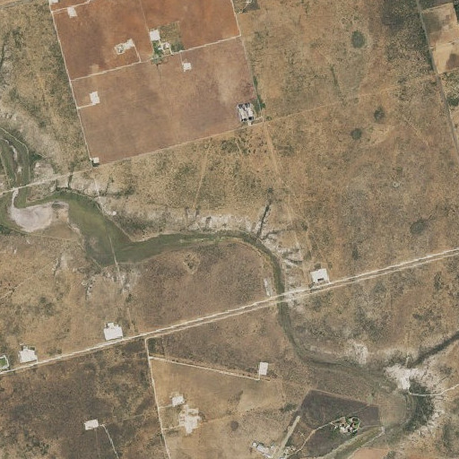Aerial imagery of Windmill Number Two, TX