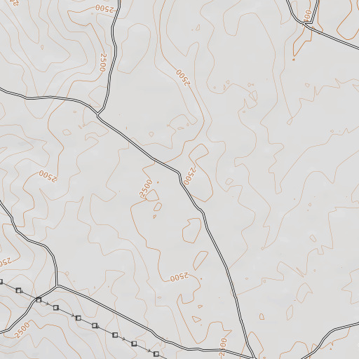 OpenTopoMap map of Berry Windmill, TX