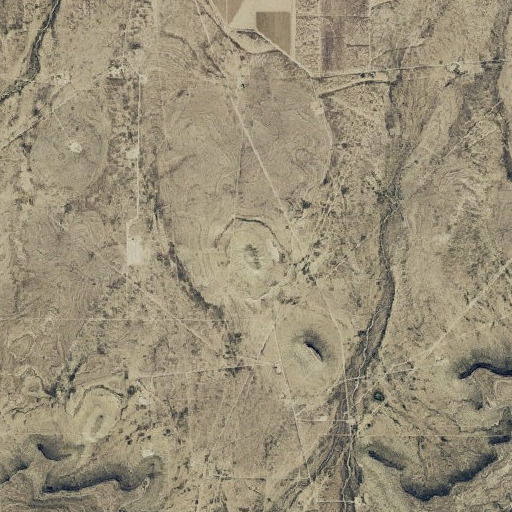 Aerial imagery of Big Baldy Peak, TX