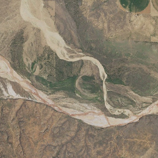 Aerial imagery of Bitter Creek, TX