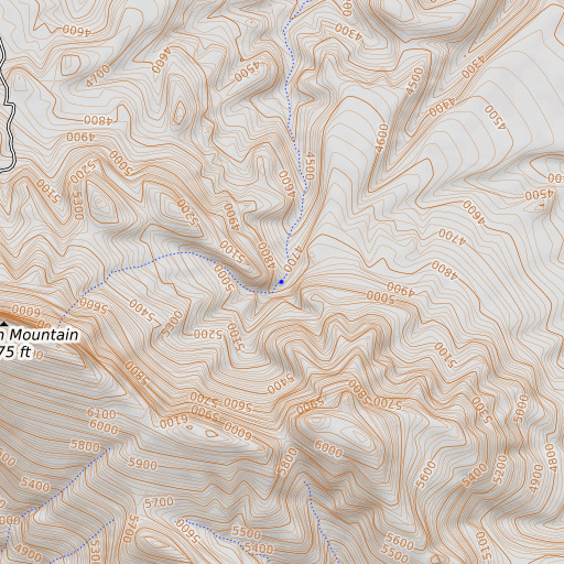 OpenTopoMap map of Big Rock Spring, AZ