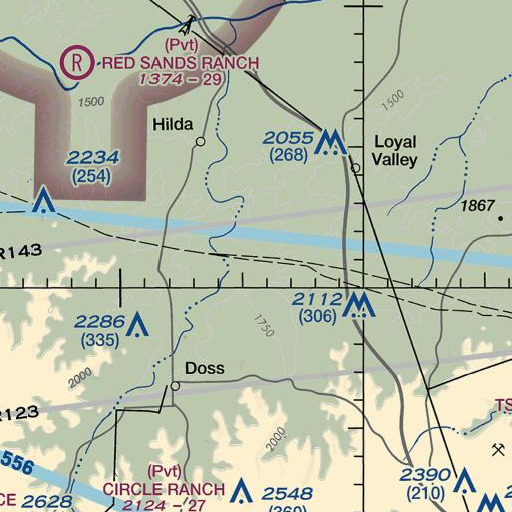 FAA VFR chart of Cedar Hollow, TX