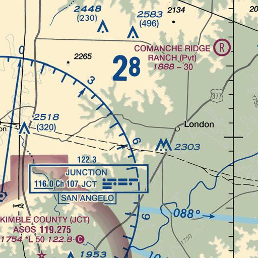 FAA VFR chart of Cedar Hollow, TX
