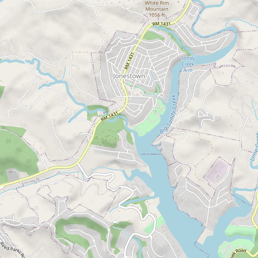 OpenStreetMap map of Collier Hollow, TX