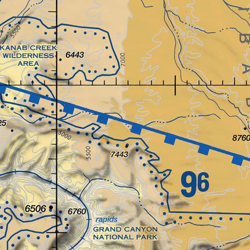 FAA VFR chart of Big Saddle, AZ