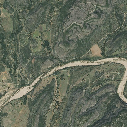 Aerial imagery of Coulee Hollow, TX