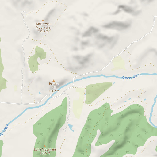 OpenStreetMap map of Coulee Hollow, TX
