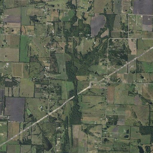 Aerial imagery of Delba Creek, TX