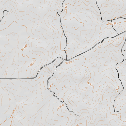 OpenTopoMap map of Dutton Ranch, TX