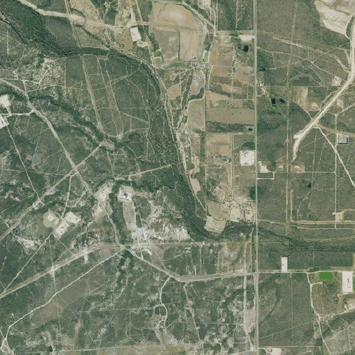 Aerial imagery of Far Live Oak Creek, TX