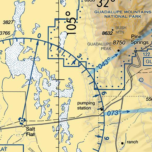 FAA VFR chart of Hammock Ranch, TX