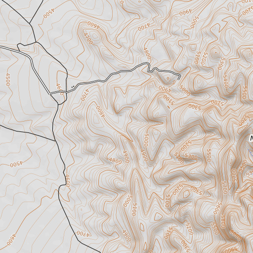 OpenTopoMap map of Indian Spring, TX