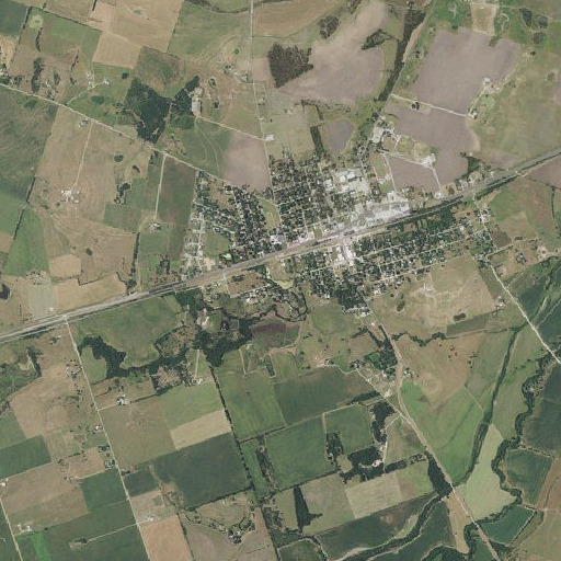Aerial imagery of Jackson Lake, TX