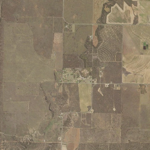 Aerial imagery of Jayton Park, TX