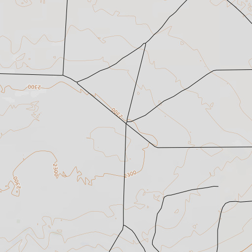 OpenTopoMap map of Line Windmill, TX