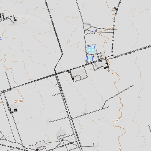 OpenTopoMap map of Lineberry Windmill, TX