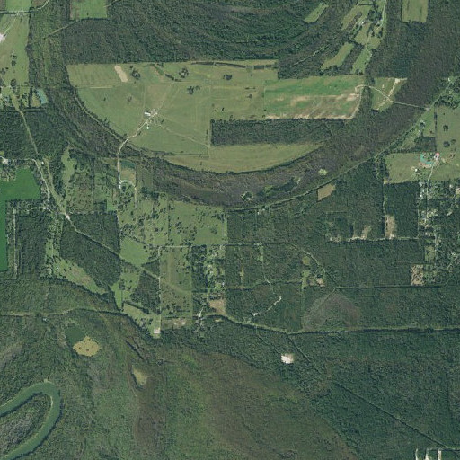 Aerial imagery of Lone Star Cemetery, TX