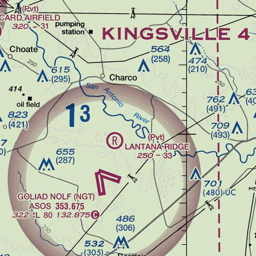 FAA VFR chart of Lost Creek, TX