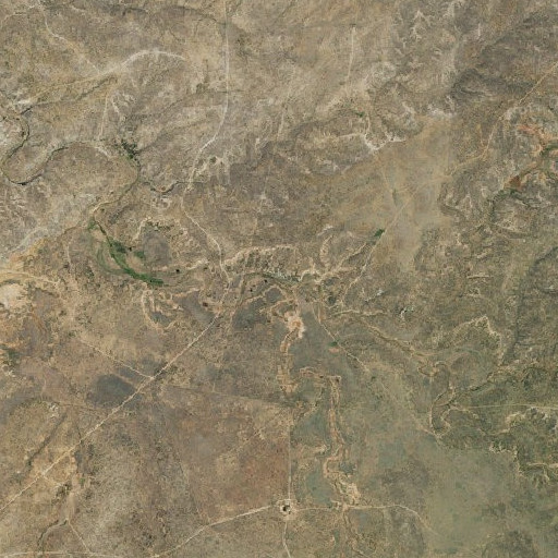 Aerial imagery of Lost Mule Creek, TX
