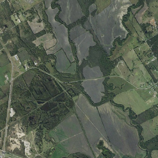 Aerial imagery of Lucky Branch, TX
