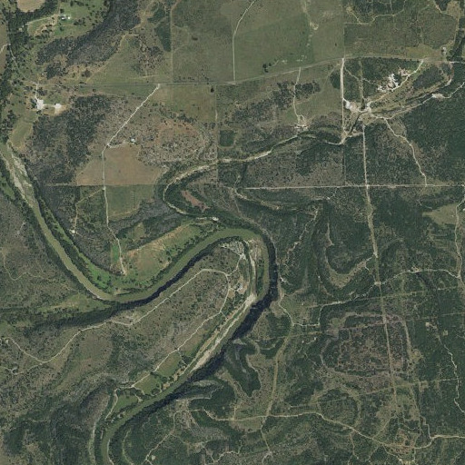 Aerial imagery of Lynch Creek, TX