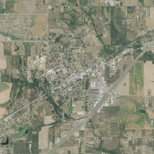 Aerial imagery of Lytle, TX