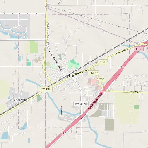 OpenStreetMap map of Lytle, TX