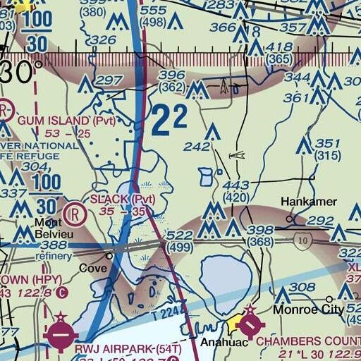 FAA VFR chart of Mac Lake, TX