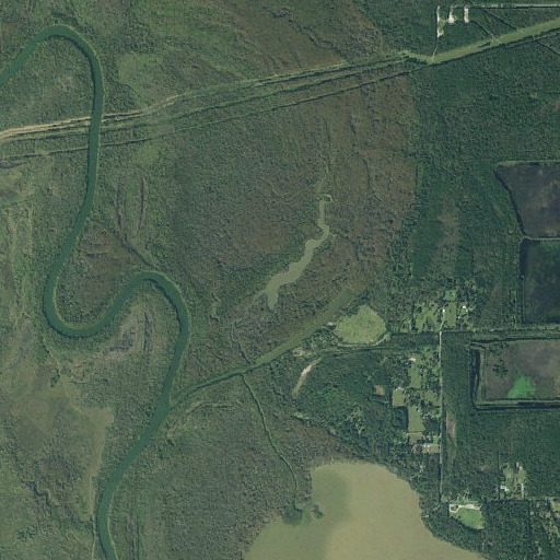 Aerial imagery of Mac Lake, TX