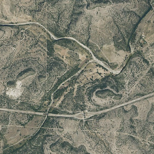 Aerial imagery of McCarty Creek, TX