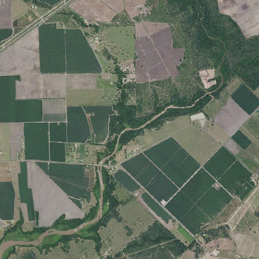 Aerial imagery of McFarland Creek, TX