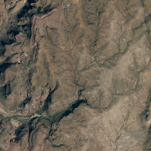 Aerial imagery of Middle Canyon, TX