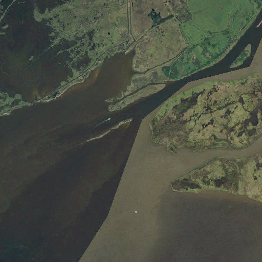 Aerial imagery of Middle Pass, TX